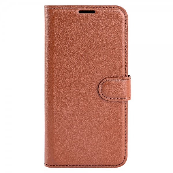 iPhone 15 Pro Cover Litchi Brun