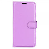 iPhone 15 Pro Cover Litchi Lilla