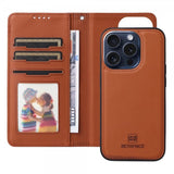 Betopnice iPhone 15 Pro Cover med Aftageligt Cover 005 Brun