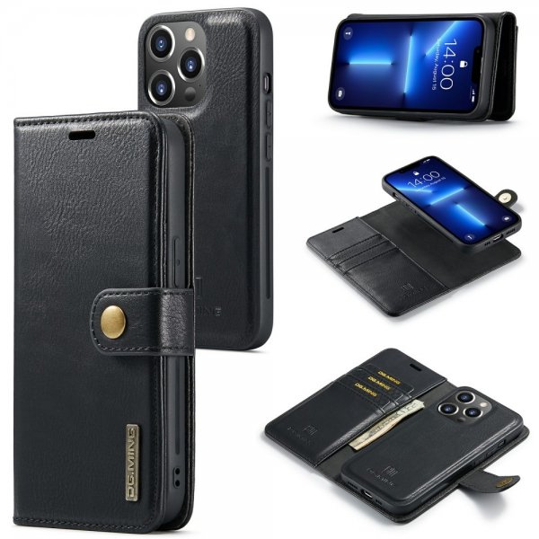 Dg.Ming iPhone 15 Pro Cover med Aftageligt Cover Sort