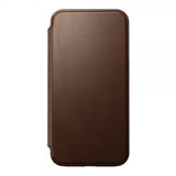 Nomad iPhone 15 Pro Cover Modern Leather Folio Brun