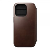 Nomad iPhone 15 Pro Cover Modern Læder Folio Horween Rustic Brown