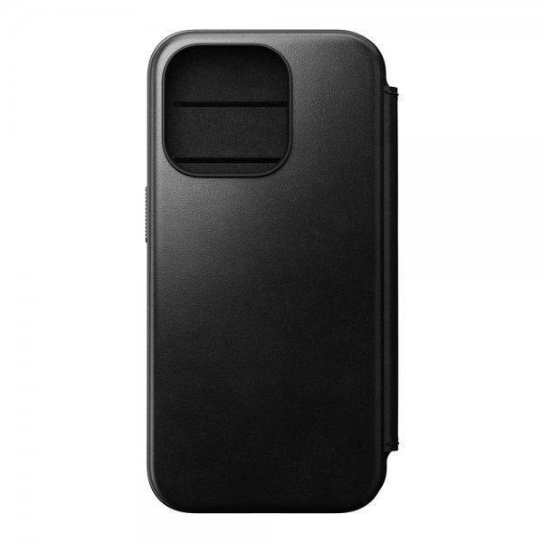 Nomad iPhone 15 Pro Cover Modern Leather Folio Horween Sort