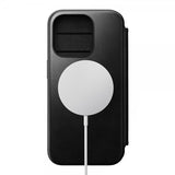 Nomad iPhone 15 Pro Cover Modern Leather Folio Horween Sort