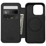 Nomad iPhone 15 Pro Cover Modern Leather Folio Horween Sort