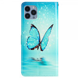 iPhone 15 Pro Cover Motiv Blå Sommerfugl