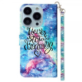 iPhone 15 Pro Cover Motiv Never Stop Dreaming