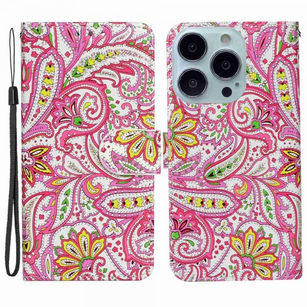 iPhone 15 Pro Cover Motiv Paisleymønster