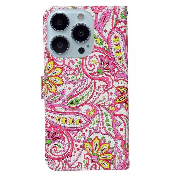 iPhone 15 Pro Cover Motiv Paisleymønster