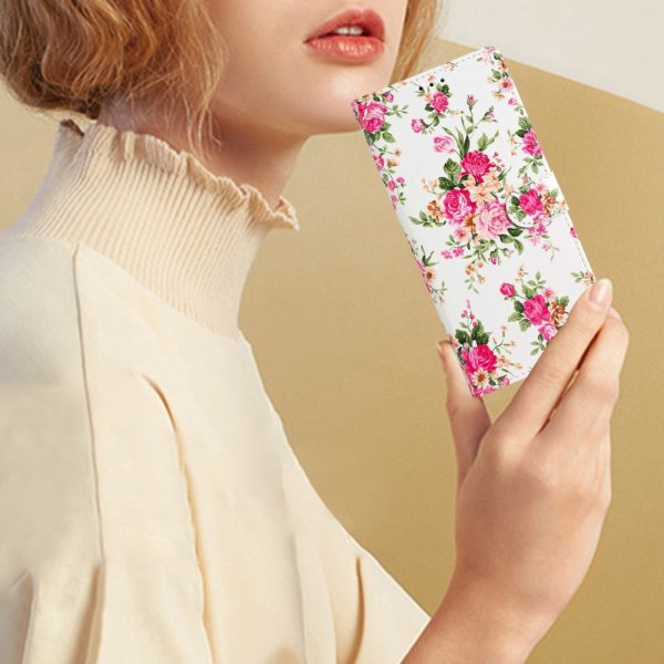 iPhone 15 Pro Cover Motiv Røde Blomster