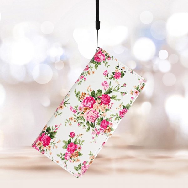 iPhone 15 Pro Cover Motiv Røde Blomster