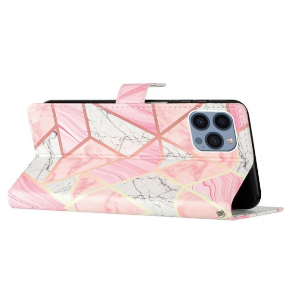 iPhone 15 Pro Cover Motiv Rosa Marmor