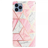 iPhone 15 Pro Cover Motiv Rosa Marmor