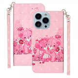 iPhone 15 Pro Cover Motiv Lyserøde Bamser