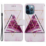 iPhone 15 Pro Cover Motiv Trekanter Marmor