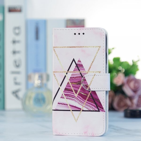 iPhone 15 Pro Cover Motiv Trekanter Marmor