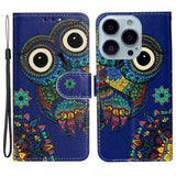 iPhone 15 Pro Cover Motiv Ugle Mandala