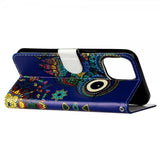 iPhone 15 Pro Cover Motiv Ugle Mandala