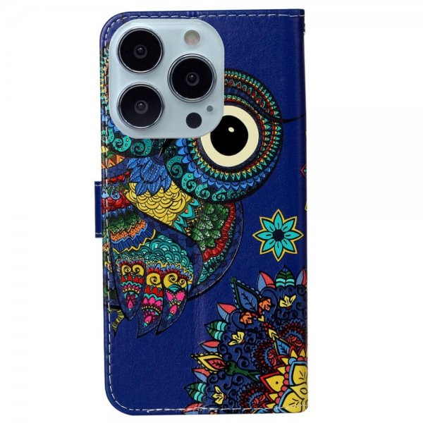 iPhone 15 Pro Cover Motiv Ugle Mandala