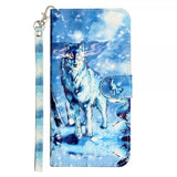 iPhone 15 Pro Cover Motiv Ulv Blå