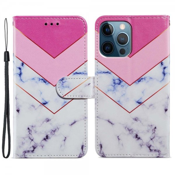 iPhone 15 Pro Cover Motiv Hvid Marmor