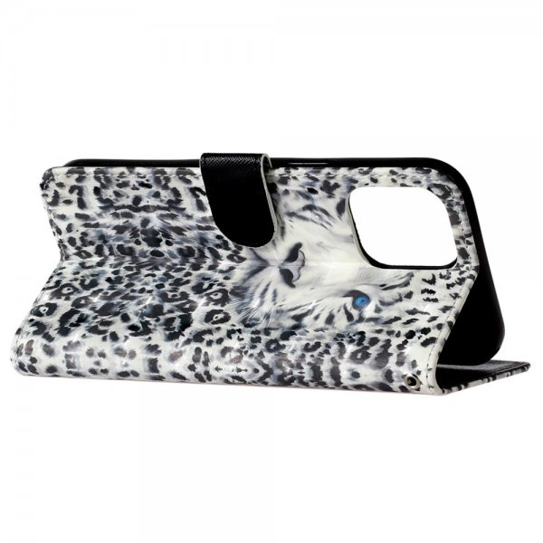 iPhone 15 Pro Cover Motiv Hvid Tiger
