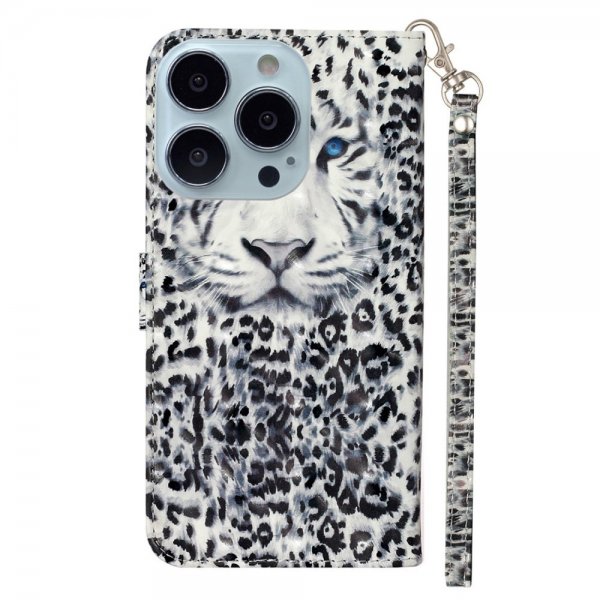 iPhone 15 Pro Cover Motiv Hvid Tiger