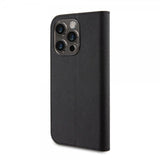 Karl Lagerfeld iPhone 15 Pro Cover NFT Karl & Choupette Patch Saffiano Sort