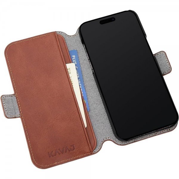 Kavaj iPhone 15 Pro Cover Phoenix Brun