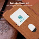 Nillkin iPhone 15 Pro Cover Qin Pro Series Rød