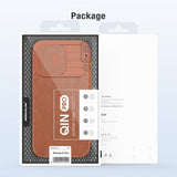 Nillkin iPhone 15 Pro Cover Qin Pro Series Rød