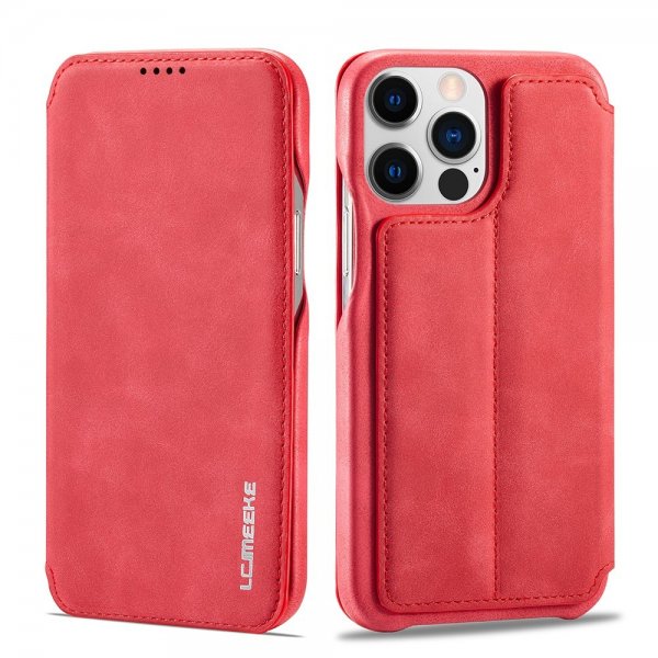 Lc.Imeeke iPhone 15 Pro Cover Retro Rød