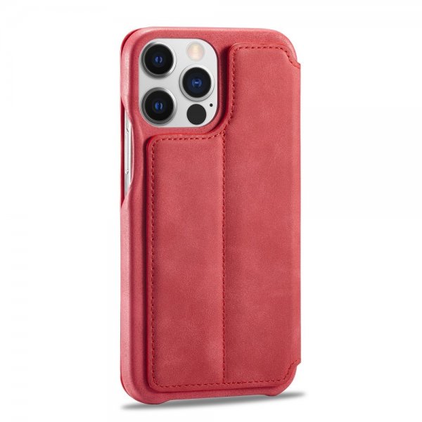 Lc.Imeeke iPhone 15 Pro Cover Retro Rød