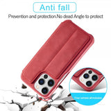 Lc.Imeeke iPhone 15 Pro Cover Retro Rød