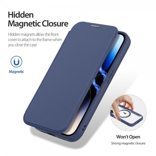 Dux Ducis iPhone 15 Pro Cover Skin X Pro Series MagSafe Blå