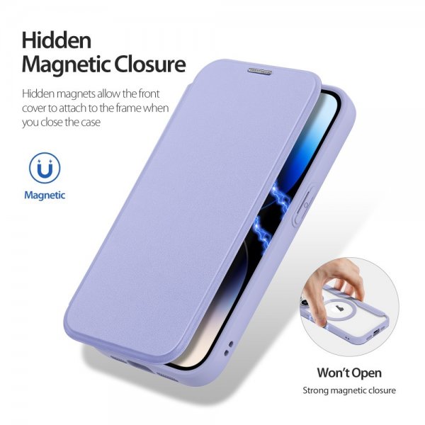 Dux Ducis iPhone 15 Pro Cover Skin X Pro Series MagSafe Lilla