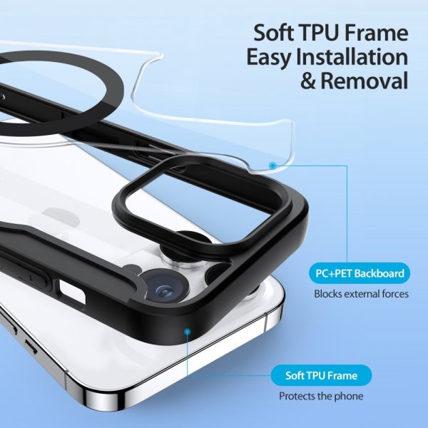 Dux Ducis iPhone 15 Pro Cover Skin X Pro Series MagSafe Sort