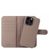 holdit iPhone 15 Pro Cover Wallet Case Magnet Plus Mocha Brown
