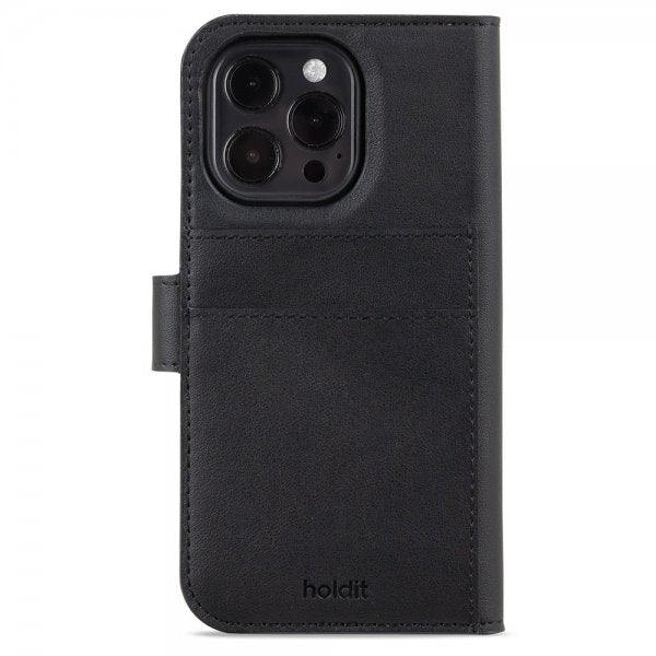 holdit iPhone 15 Pro Cover Wallet Case Magnet Plus Sort