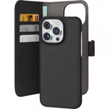 Puro iPhone 15 Pro Cover Wallet Detachable 2-i-1 Sort