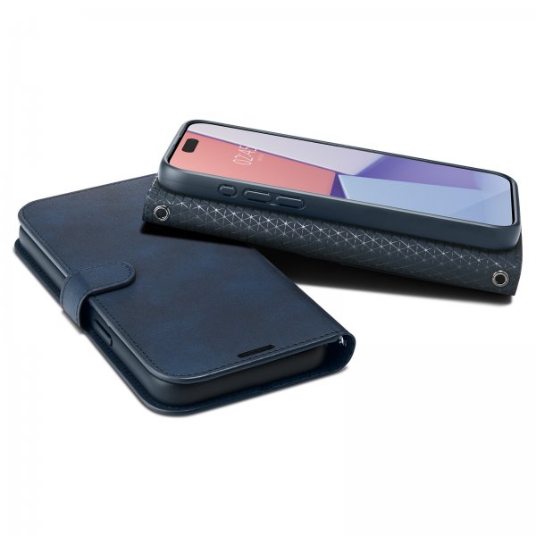 Spigen iPhone 15 Pro Cover Wallet S Pro Navy