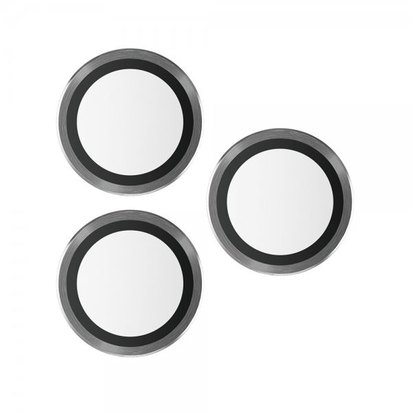 PanzerGlass iPhone 15 Pro/iPhone 15 Pro Max Kamerabeskyttelse Hoops Sort