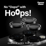 PanzerGlass iPhone 15 Pro/iPhone 15 Pro Max Kamerabeskyttelse Hoops Sort