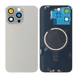 iPhone 15 Pro Max Bagside Glas med Magsafe Magnet - Grå