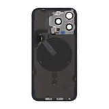 iPhone 15 Pro Max Bagside Glas Komplet OEM - Titanblå