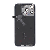 iPhone 15 Pro Max Bagside Glas Komplet OEM - Naturlig Titanium