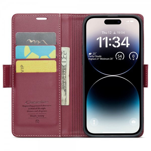 CaseMe iPhone 15 Pro Max Etui 023 Series Rød