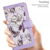iPhone 15 Pro Max Cover Blomstret Lilla