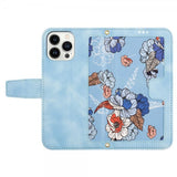 iPhone 15 Pro Max Cover Blomstermønster Lyseblå