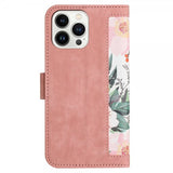 iPhone 15 Pro Max Cover Blomstermønster Rosa
